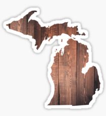 Pegatina Madera de michigan