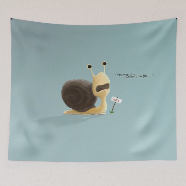 Item preview, The snail who thought the world was moving too fast. designed and sold by jonathankemp.