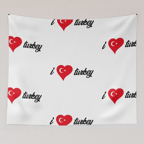 Item preview, I love turkey heart design! Gift idea for traveler designed and sold by JamesandLuis.