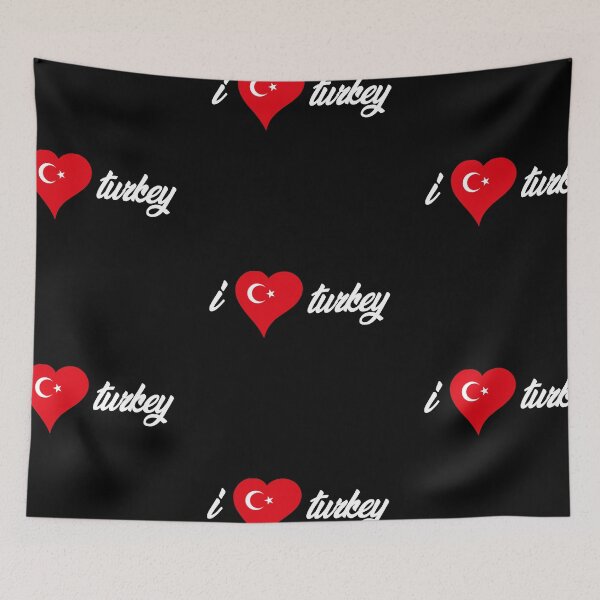 Item preview, I love turkey heart design! Gift idea for traveler designed and sold by JamesandLuis.