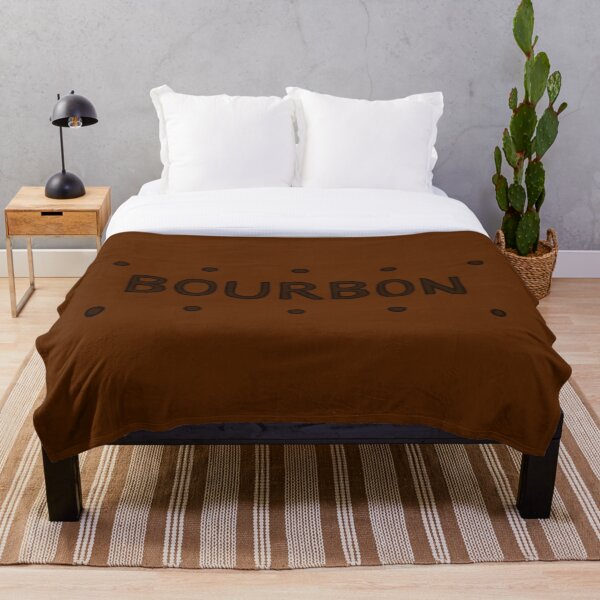 Chocolate Bourbon Biscuit Throw Blanket