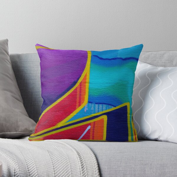 Color Movement Throw Pillow