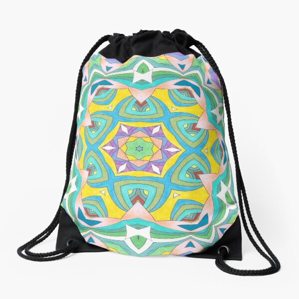 Colors and Bows Fall Into Winter Design Collection at Green Bee Mee Drawstring Bag