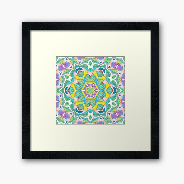 Colors and Bows Fall Into Winter Design Collection at Green Bee Mee Framed Art Print