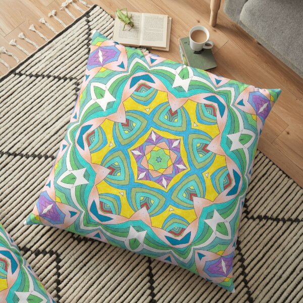 Colors and Bows Fall Into Winter Design Collection at Green Bee Mee Floor Pillow