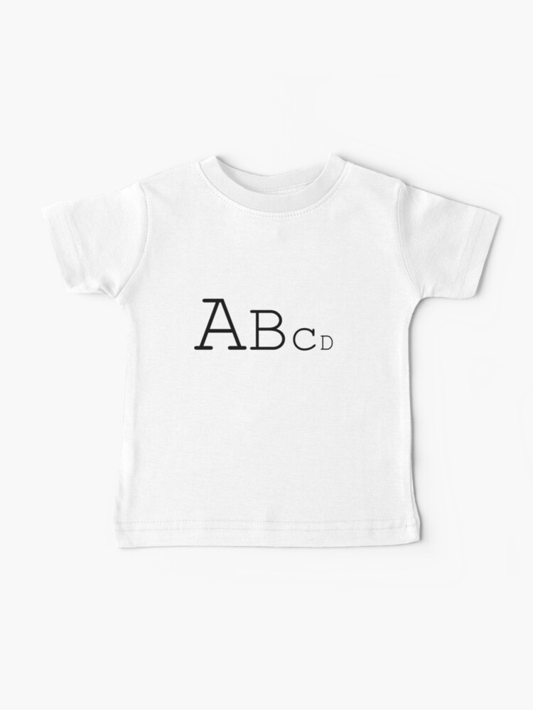 abcd baby shirt