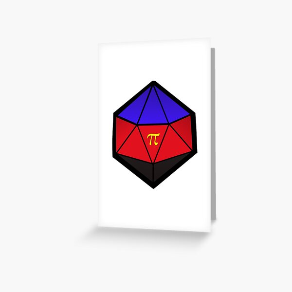 Polyamory Pride D20 Greeting Card