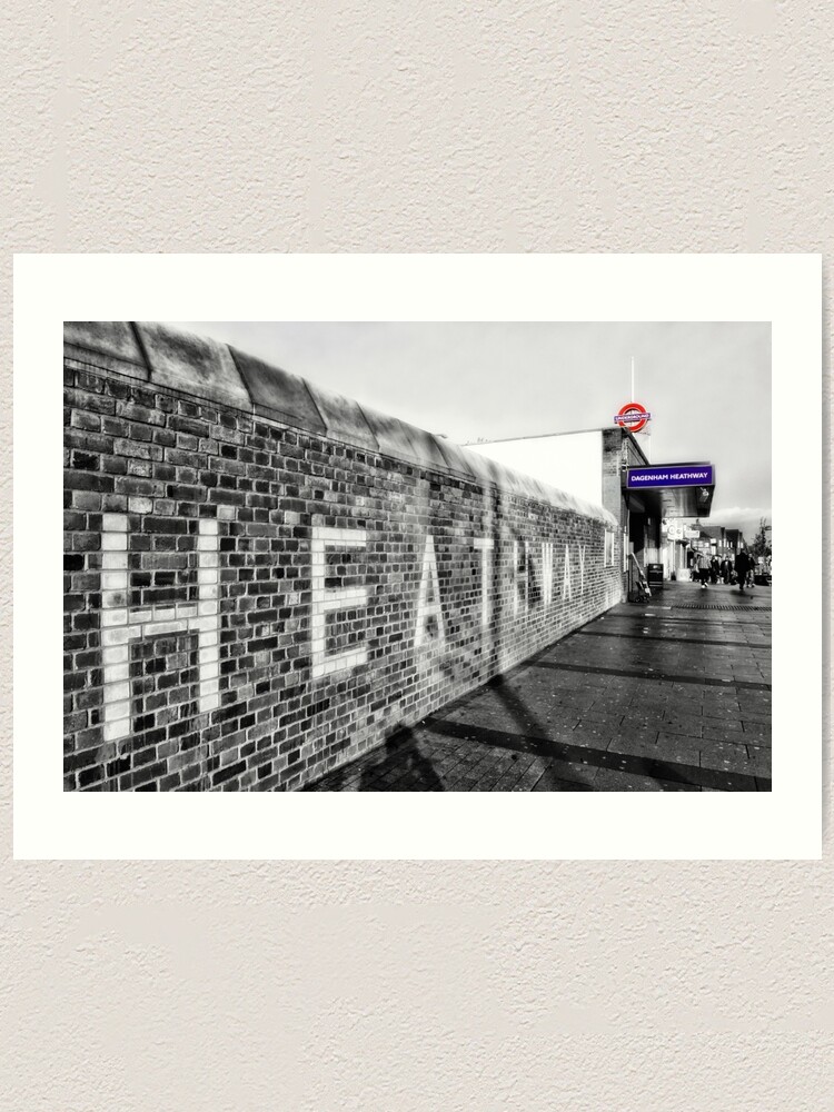 Dagenham Heathway Tube Station Art Print By Antsmith Redbubble