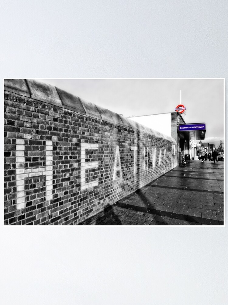 Dagenham Heathway Tube Station Poster By Antsmith Redbubble