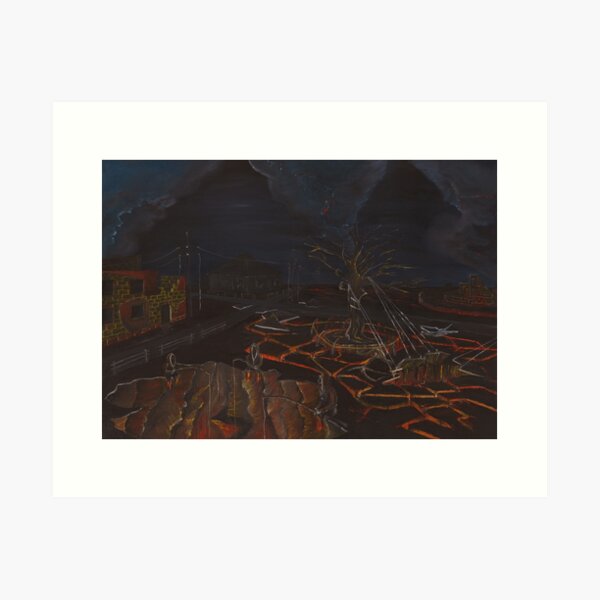 Lava Fishers Art Print