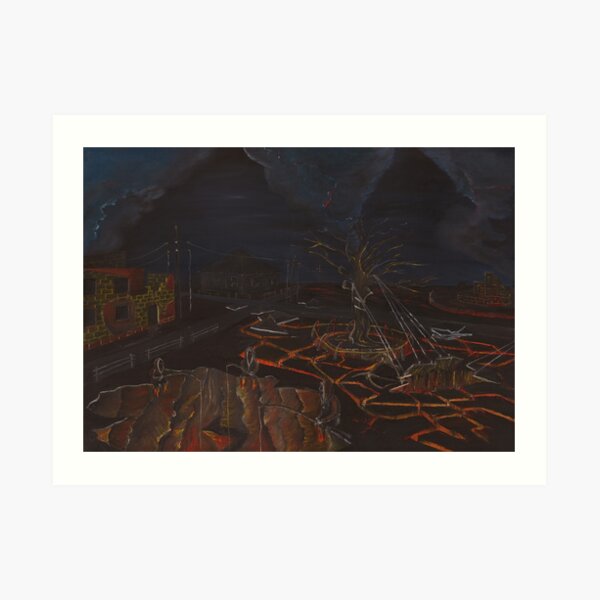 Lava Fishers Art Print