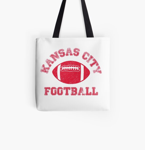 Kansas City Distressed Pro Football Team All Over Print Tote Bag
