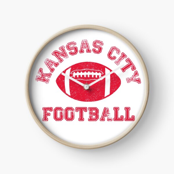 Kansas City Distressed Pro Football Team Clock