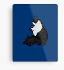 Tuxedo Cat Art Metal Print