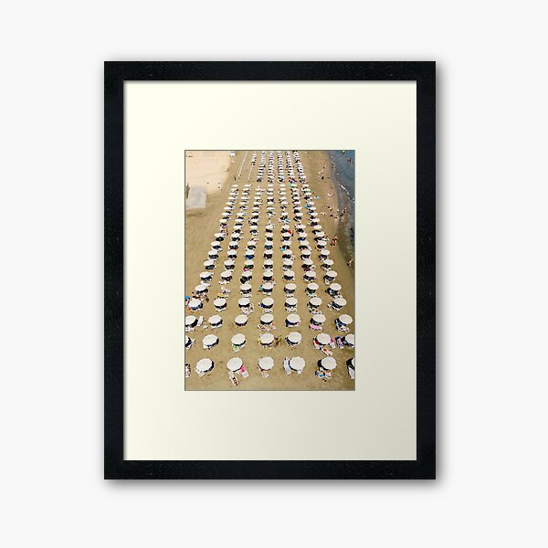 Finikoudes Beach Framed Art Print