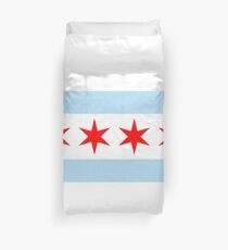 Chicago Flag Duvet Cover