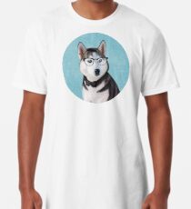 Mr Siberian Husky Long T-Shirt