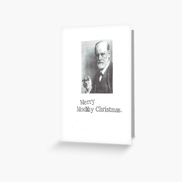 Mommy Christmas Freud Card Greeting Card