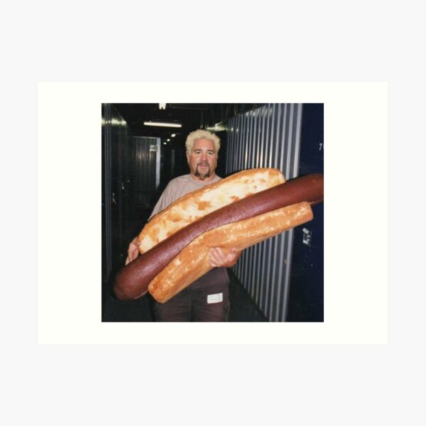 guy fieri and his wieney Art Print
