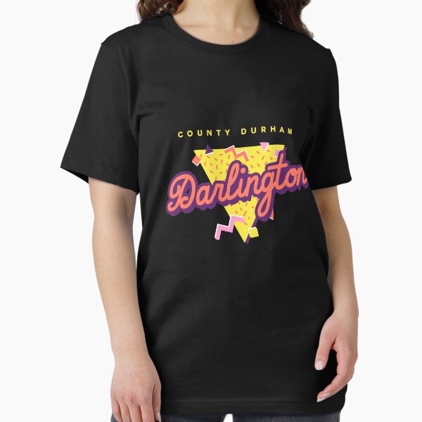 Item preview, Funny 80s Retro Sunset 'Darlington' County Durham designed and sold by dinosareforever.