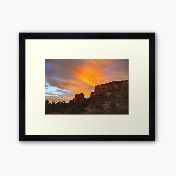 Sunrise Over Sedona Framed Art Print