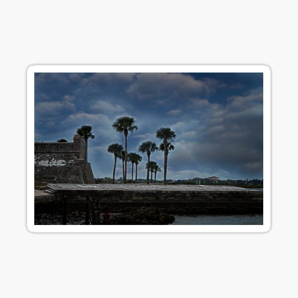 Item preview, Palms and Sky at Castillo de San Marcos designed and sold by KbytesOfJax Outdoor and Nature.