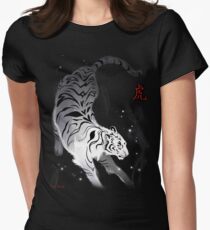 Candle Flies Tiger Women's Fitted T-Shirt