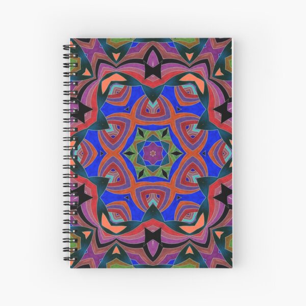 Inverted Colors and Bows Fall Into Winter Design at Green Bee Mee Spiral Notebook
