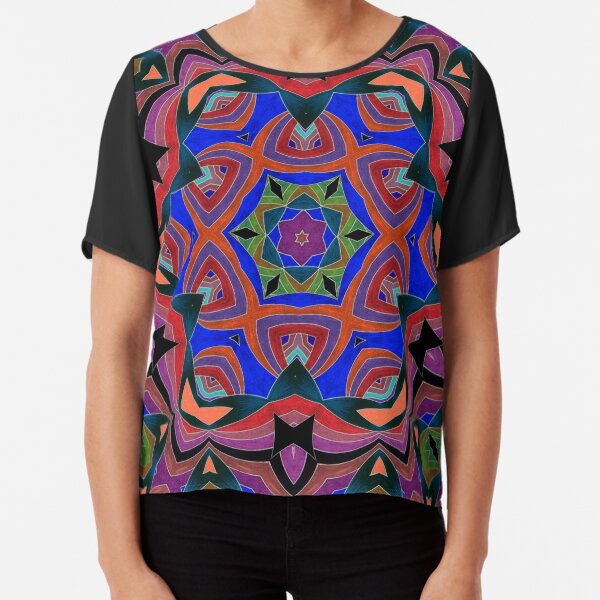 Inverted Colors and Bows Fall Into Winter Design at Green Bee Mee Chiffon Top