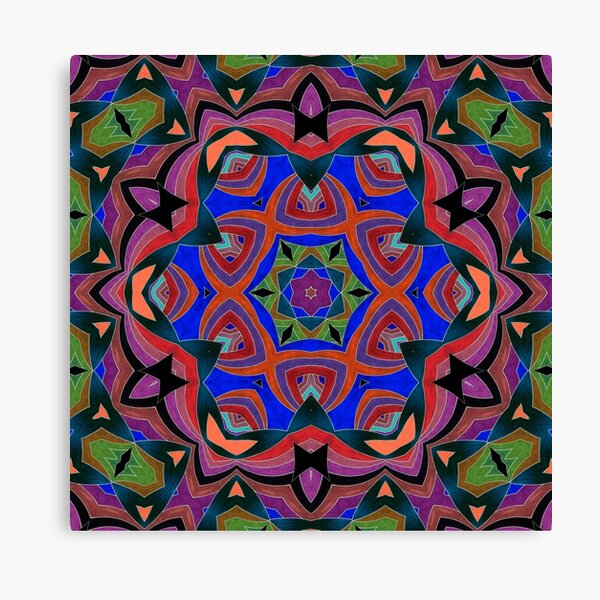 Inverted Colors and Bows Fall Into Winter Design at Green Bee Mee Canvas Print