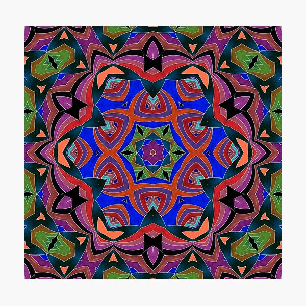 Inverted Colors and Bows Fall Into Winter Design at Green Bee Mee Photographic Print