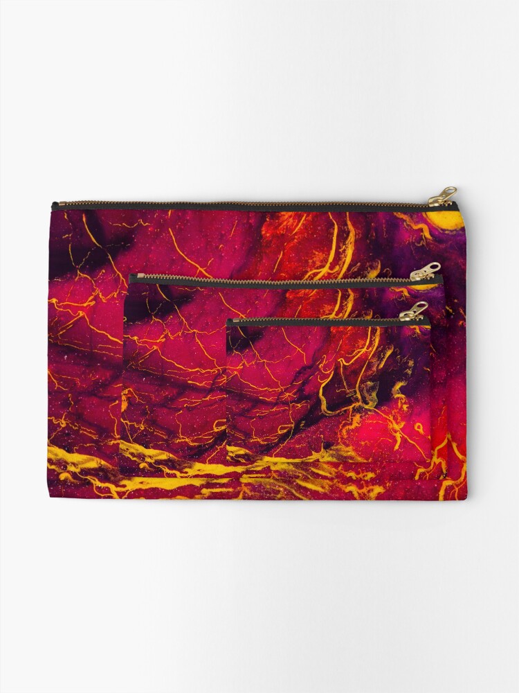 Alternate view of Vulcan's Playground - An Abstract Zipper Pouch