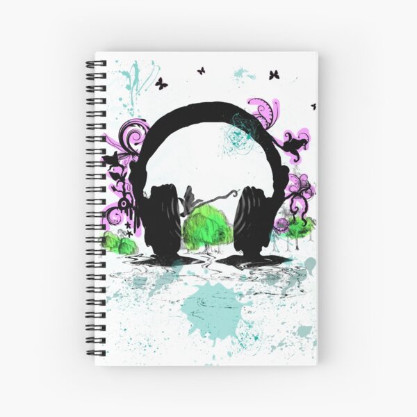 music festival inspired Spiral Notebook