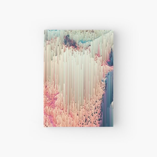 Fairyland - Abstract Glitchy Pixel Art Hardcover Journal