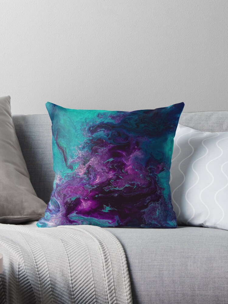 Thumbnail 1 of 3, Throw Pillow, Nebulous designed and sold by Jennifer Walsh.