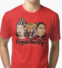 TigerBelly Podcast Design Gift Shirt Tiger Art Tri-blend T-Shirt