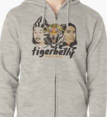 TigerBelly Podcast Design Gift Shirt Tiger Art Zipped Hoodie