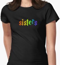 rainbow sisters lightning Women's Fitted T-Shirt