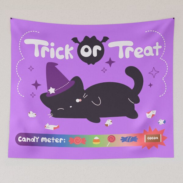 Item preview, Trick or Treat Cat designed and sold by Stephanie Hardy.
