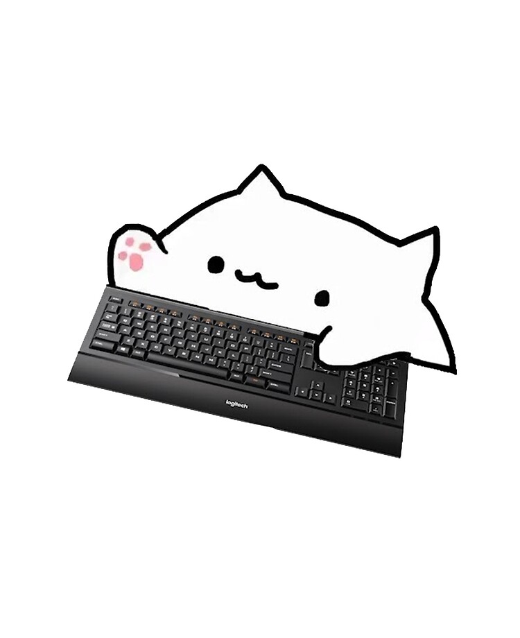 Bongo Cat Mechanical Keyboard Poster Ubicaciondepersonascdmxgobmx