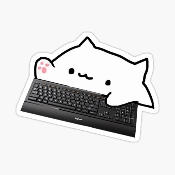 Keyboard Bongo Cat Sticker