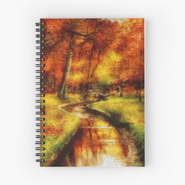 Item preview, Autumn - By a little bridge - Painting designed and sold by Mike Savad Photography.