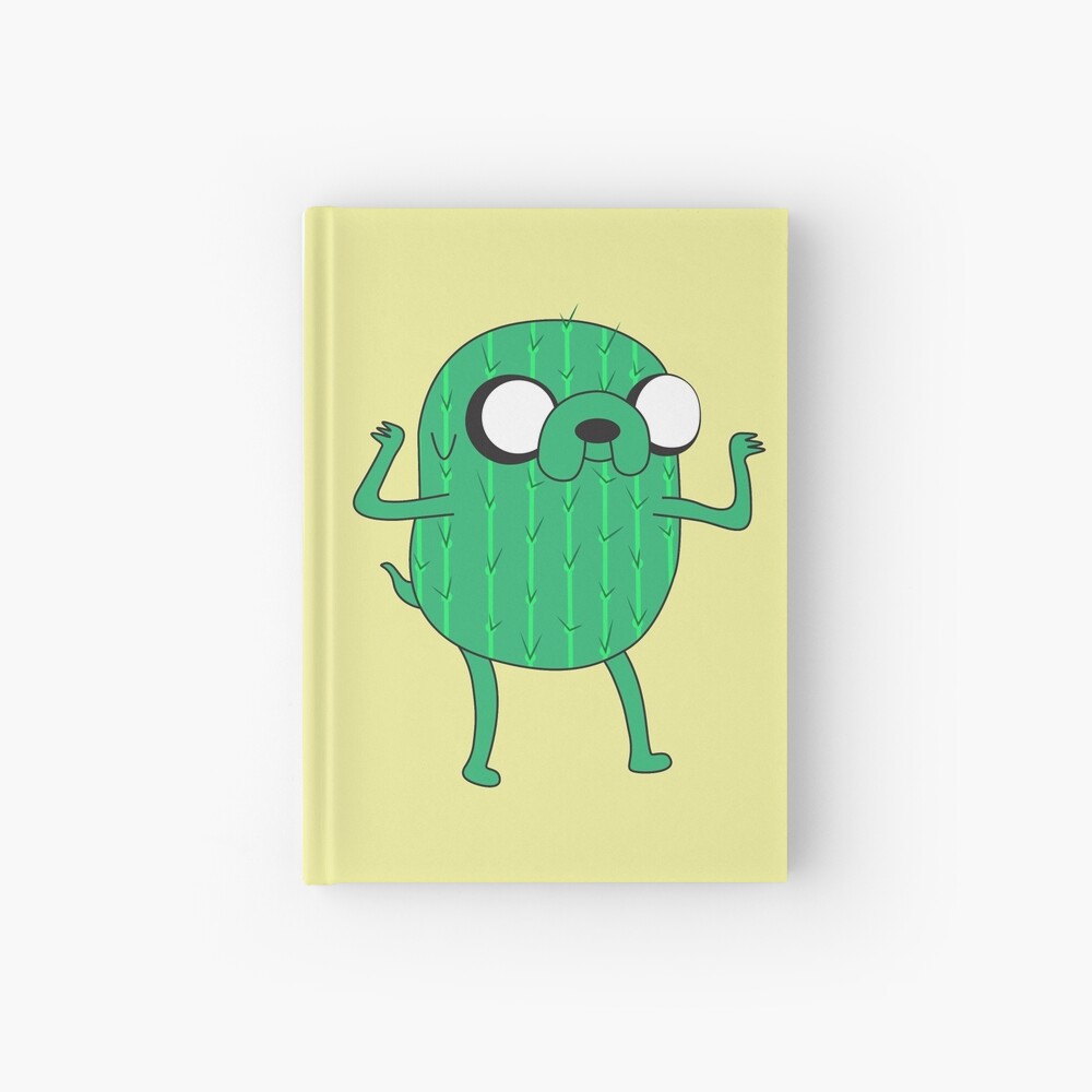 Jake the Dog from AdventureTime with Halloween Cactus costume Hardcover Journal