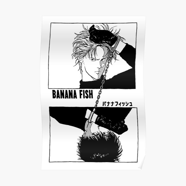 Banana Fish Chains Black Poster By Sadisticlecter Redbubble