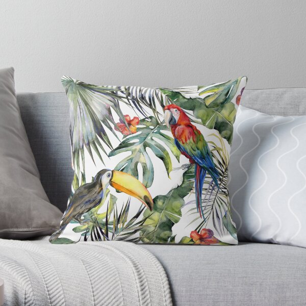 TROPICAL JUNGLE Throw Pillow