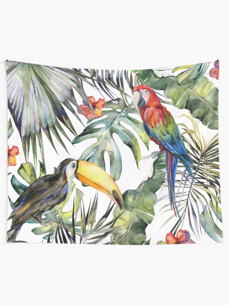 Alternate view of TROPICAL JUNGLE Tapestry