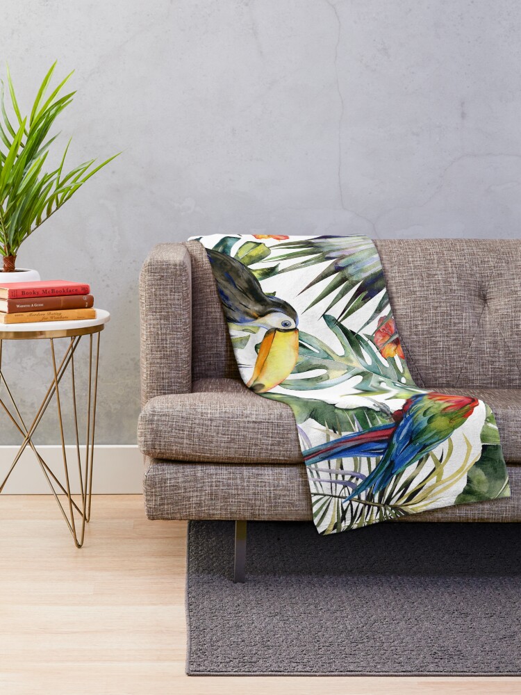 Into the Jungle Throw Blanket main image 1