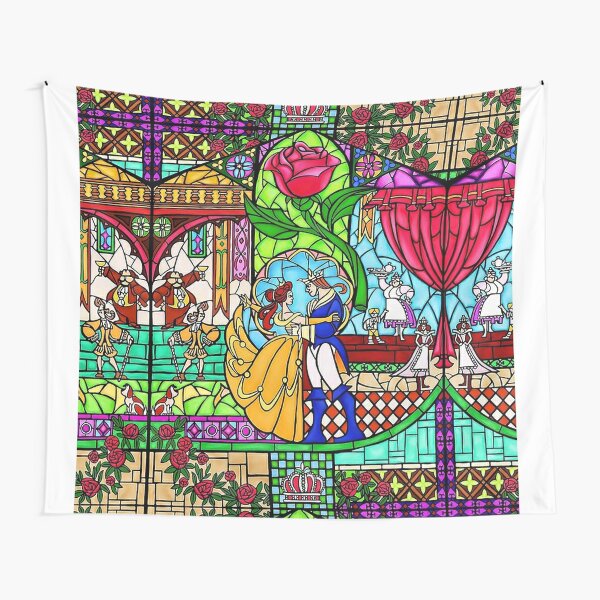 beauty and the beast tapestry