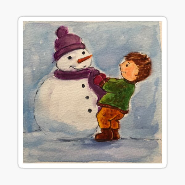 Item preview, snowman, winter, Christmas, holiday designed and sold by ANAHID STEPANIANS.