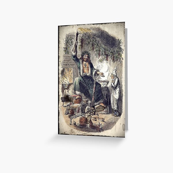 Ghost of Plenty Christmas Carol Greeting Card